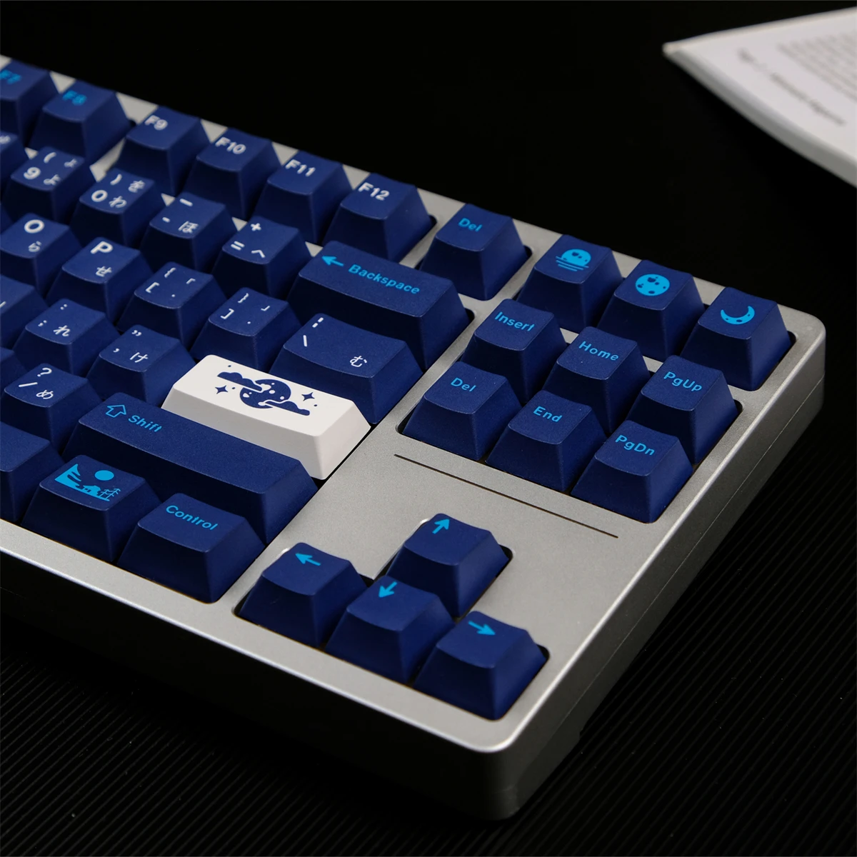 129 Keys/set Blue Moon Keycaps Cherry Profile KeyCap PBT Dye Subb Lightproof Keycap For 61 68 75 84 87 96 98 104 108