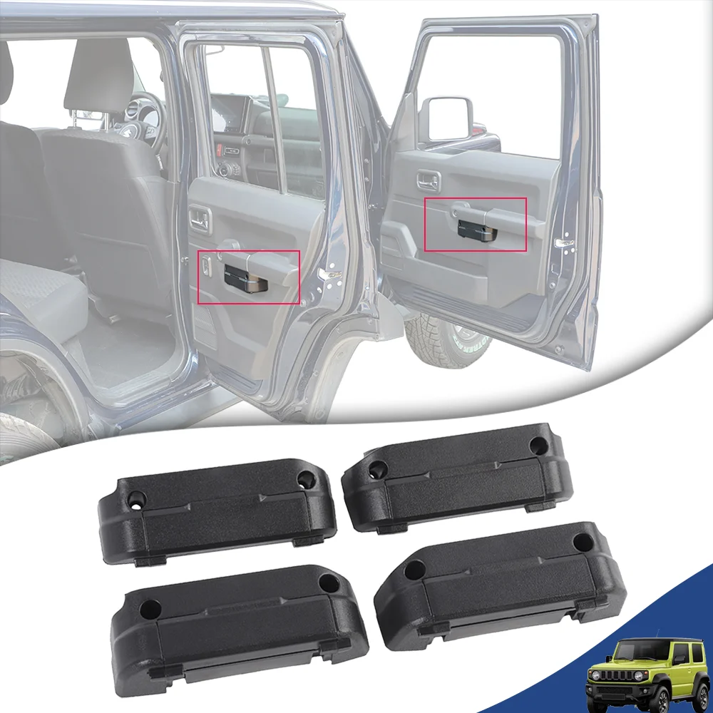 Boîte de rangement pour poignée de porte avant et arrière de voiture, plateau organisateur pour Suzuki Jimny JB64 JB74 2019 – 20225, rangement, accessoires d'intérieur
