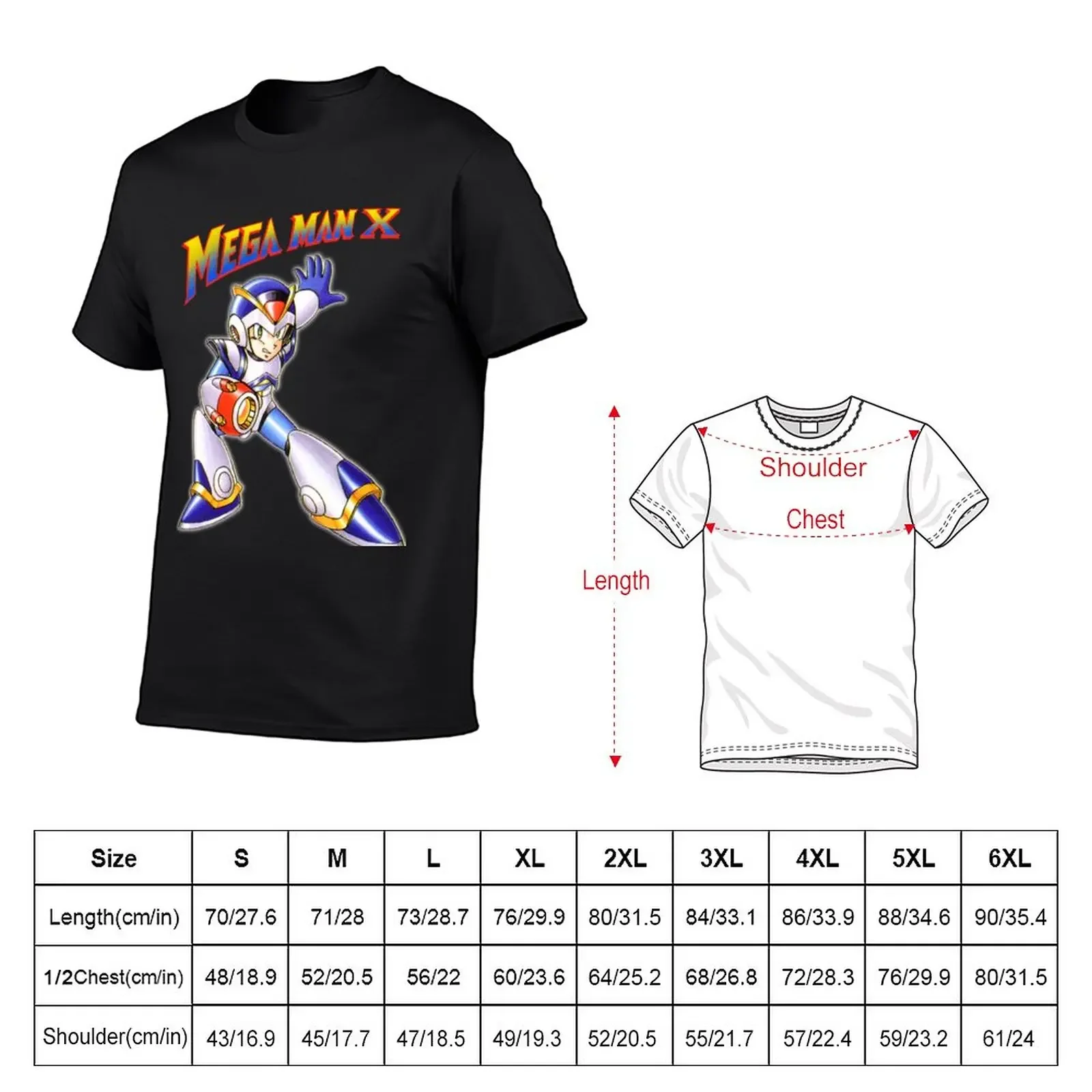 Mega Man X T-Shirt cute clothes aesthetic clothes new edition men graphic t shirts