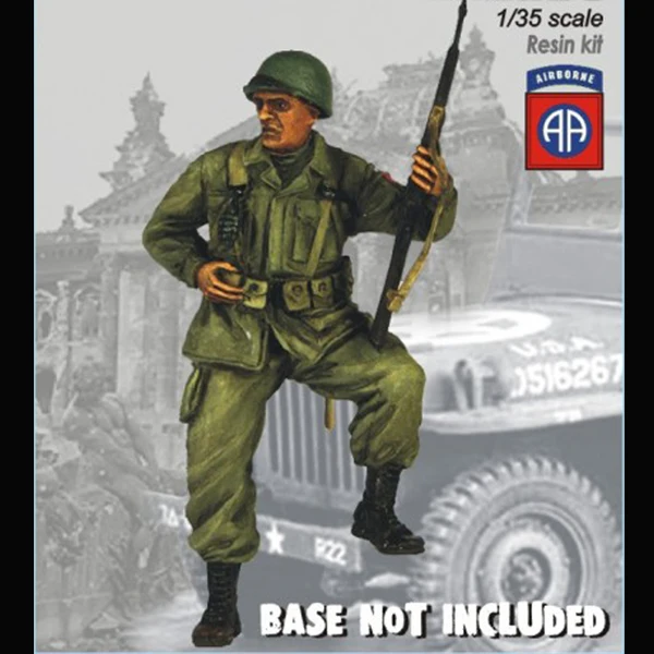 1/35 U.S. PARATROOPER The 82 Division Resin kit soldiers GK Military theme of WWII Uncoated No colour