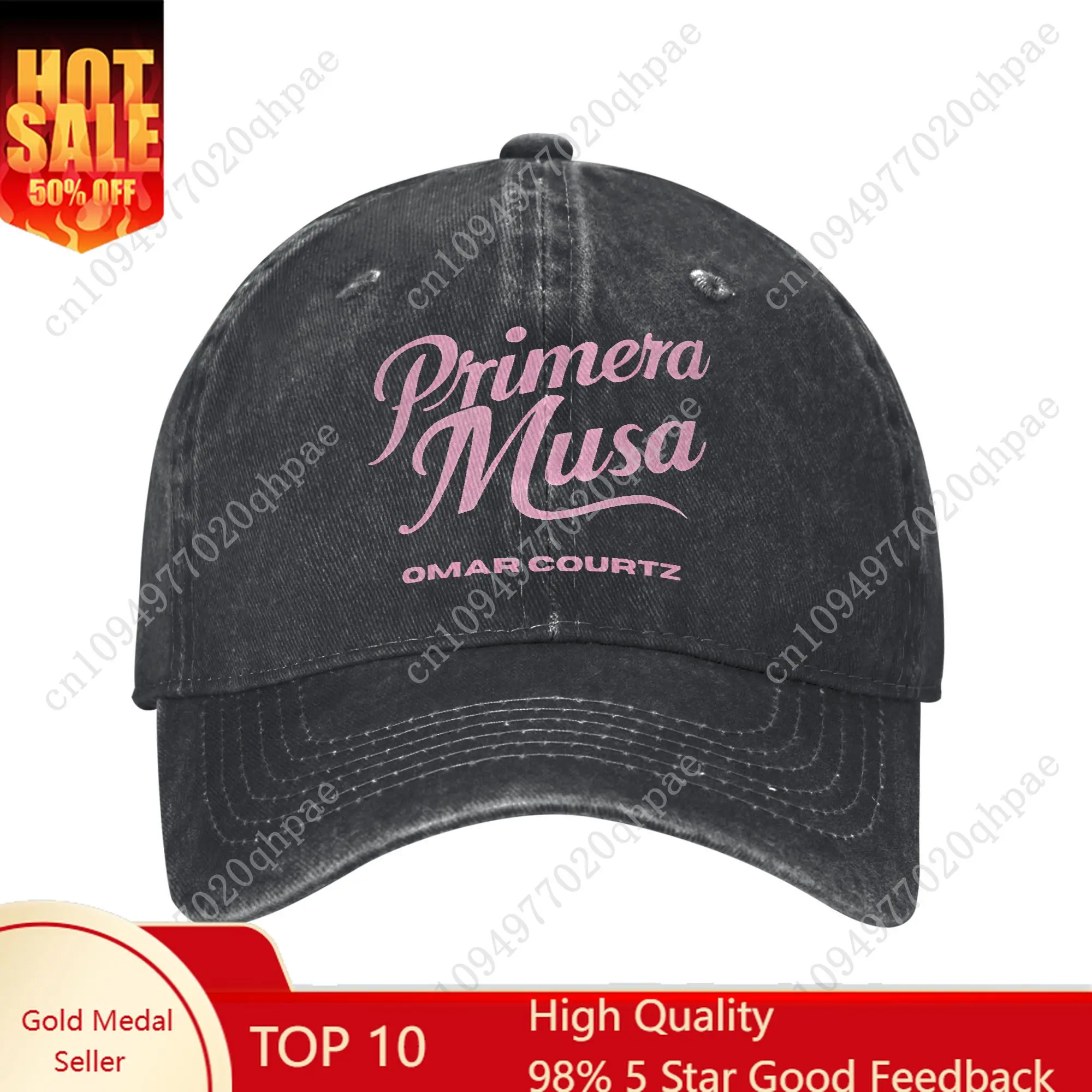 

Omar Courtz Primera Musa Men Women Baseball Caps Tour Album Distressed Denim Hats Vintage Outdoor Workouts Adjustable Headwear