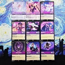 Disney Lorcana Proxy THE INKS AMETHYST NoneFoil –elsa myszka miki królowa ursula magiczne lustro jafar TCG kolekcja kart do gier