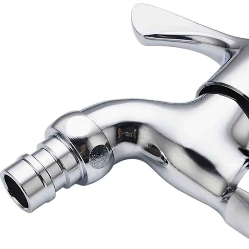 1PCS Washing Machine Water Tap Chrome Plated Alloy Quick Open Bible Faucet Wall Mounted Outdoor Garden Water Hose Hosebib Outlet