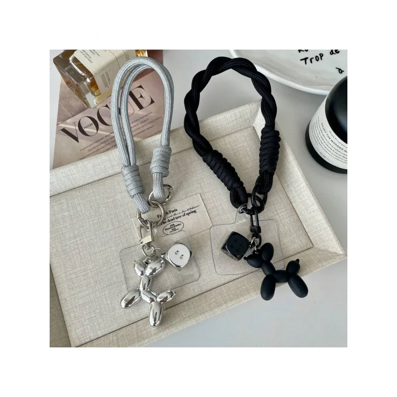 

1pc Dice Balloon Dog Phone Lanyard Wristband，Cute phone strap with lanyard，Phone strap，Suitable for universal phone casesDIYDeta
