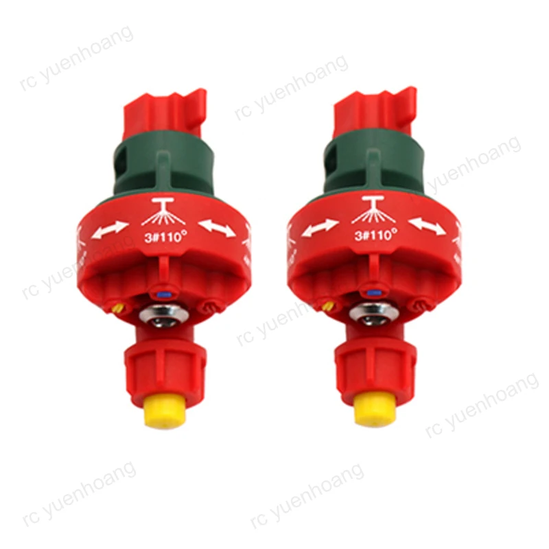 2PCS RC Agricultural Plant Protection Machine Sprayer Rotary Sprinkler Head Card Cap High Pressure Flat Fan Atomizing Nozzle