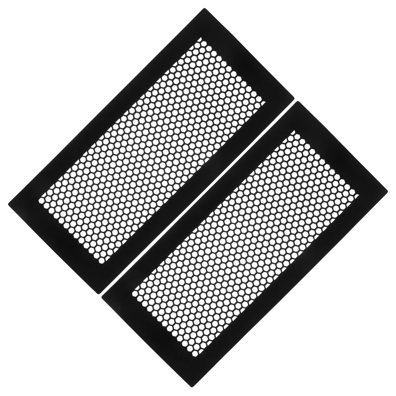 2pcs 4X10 Floor Vent Cover Silicone Flush Mount For Hvac Ducted Heating Airflow Grille Mesh Deflector Basement Rv Mobile Home