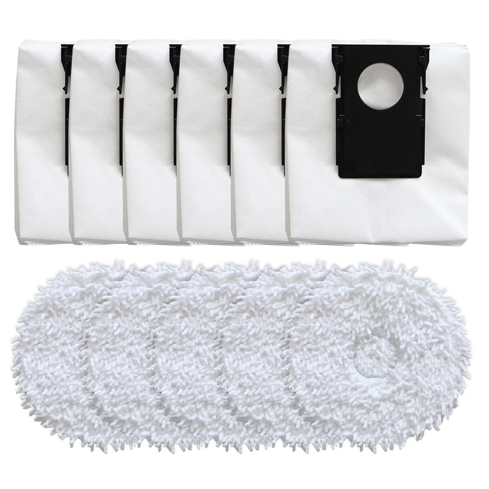 For Eureka J15 Pro For Ultra Replacement  Bags Mop Pads Parts Accessories  5pcs Mop Cloths + 6pcs  Bags