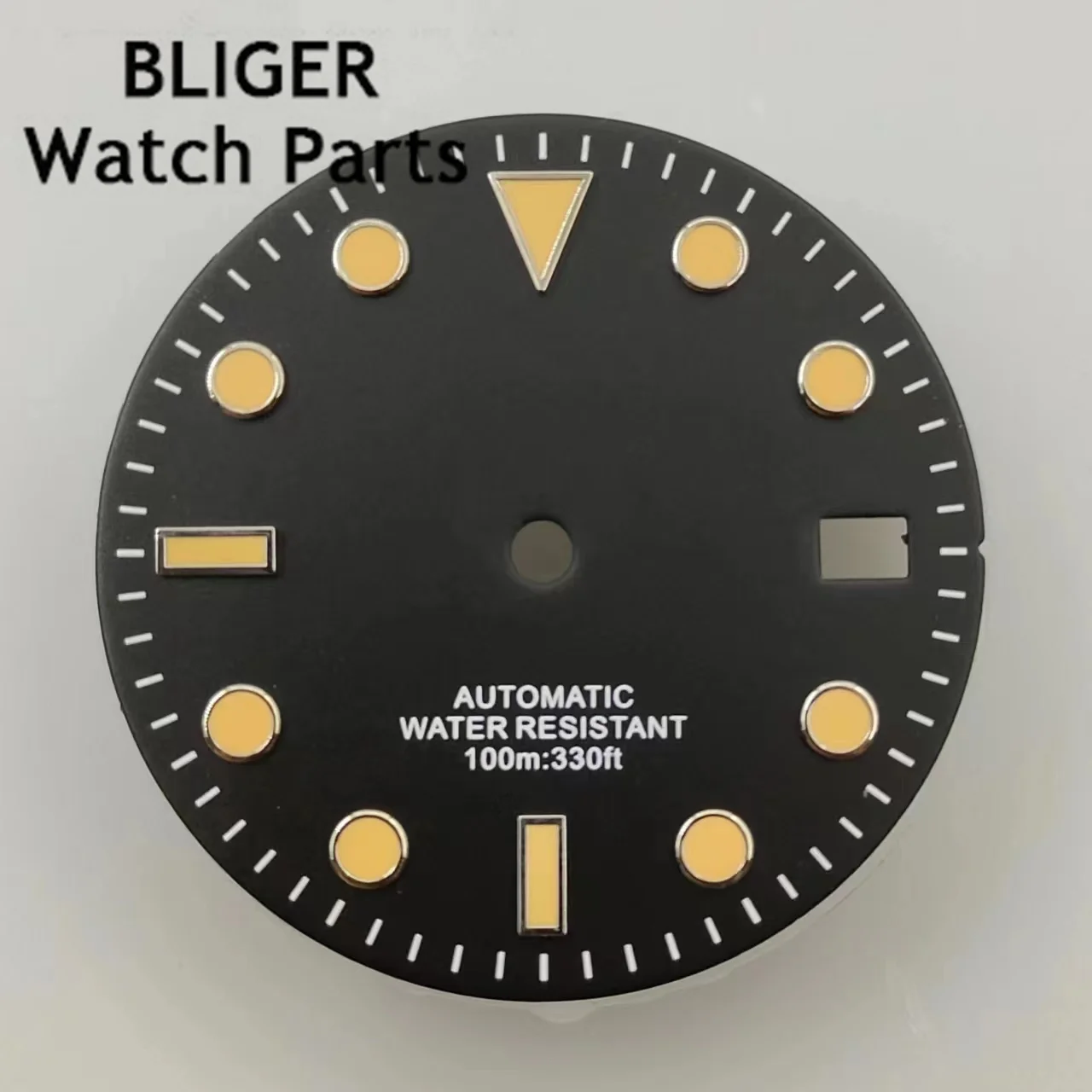 BLIGER-قرص مضيء للحركة ، 29 مللي متر ، أسود ، أبيض ، أخضر ، أزرق ، رمادي ، NH35 ، ETA 2824 ، 2836 ، miota 8215 ، 821A ، Mingzhu DG2813 ، 3804 حركة