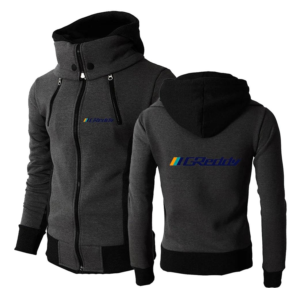 2024 New Men GReddy Turbo Systems Printing Spring and Autumn Casual Hot Sale Three-color Zipper Hooded Designe Classics Coat