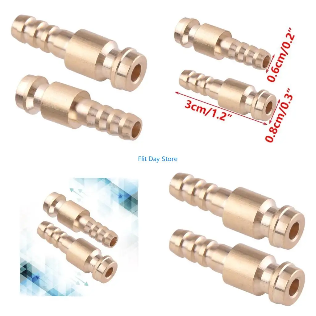 F92C Quick Brass Water Speed Fitting Quick Connector for Welding Machine Cooling System Pack of 2