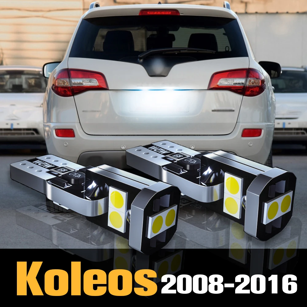 

2pcs Canbus LED License Plate Light Lamp Accessories For Renault Koleos 1 2008 2009 2010 2011 2012 2013 2014 2015 2016