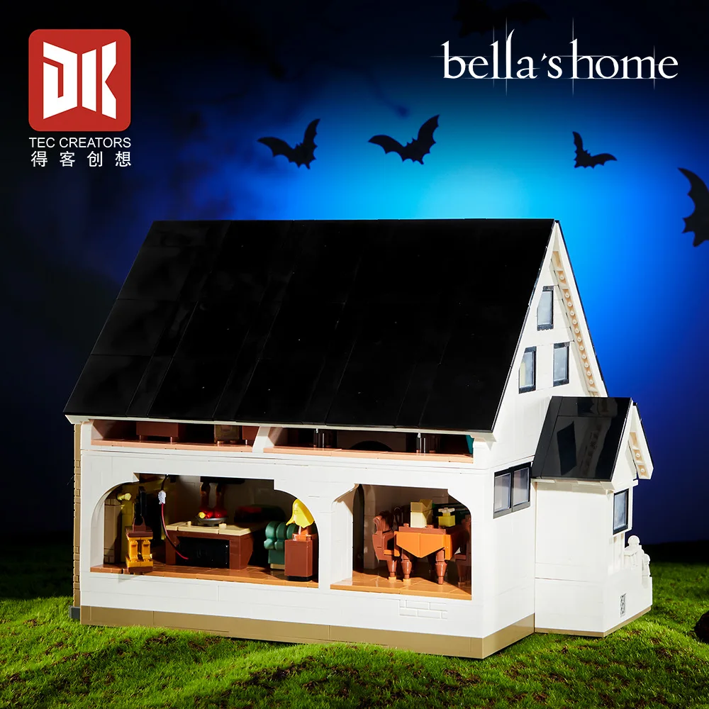 Em estoque 80022 moc bella villa blocos de construção modelo casa tijolos montagem brinquedos para meninos presente natal conjunto