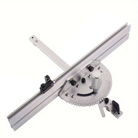 Precision Miter Gauge Kit, 27 Position Angle Stops, with Fence & Limit Stopper – For Compatible 3/4\