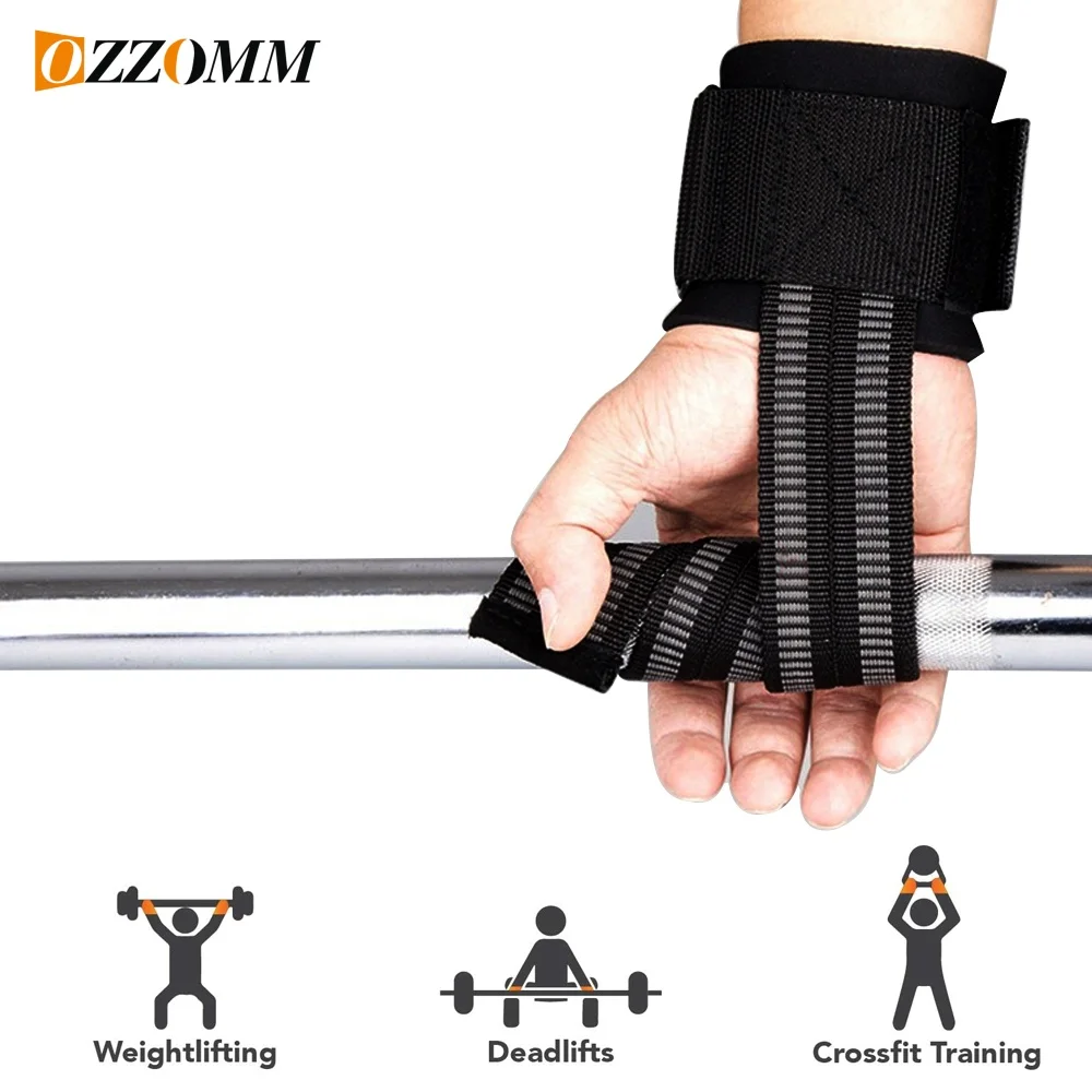 

1 пара ремней на запястье для тренажерного зала и тяжелой атлетики с мягкими подушечками для поддержки запястья, идеально подходит для детофтинга, подтяжки, тренировки в баре