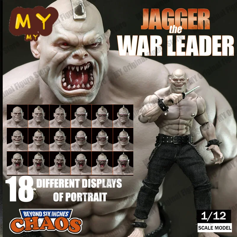 شخصية أصلية من CHAOS JAGGER the WAR-LEADER مقاس 6 بوصات Darknight Vigilante رقم 003 Batman: The Dark Knight Returns 1/12 مجسمًا