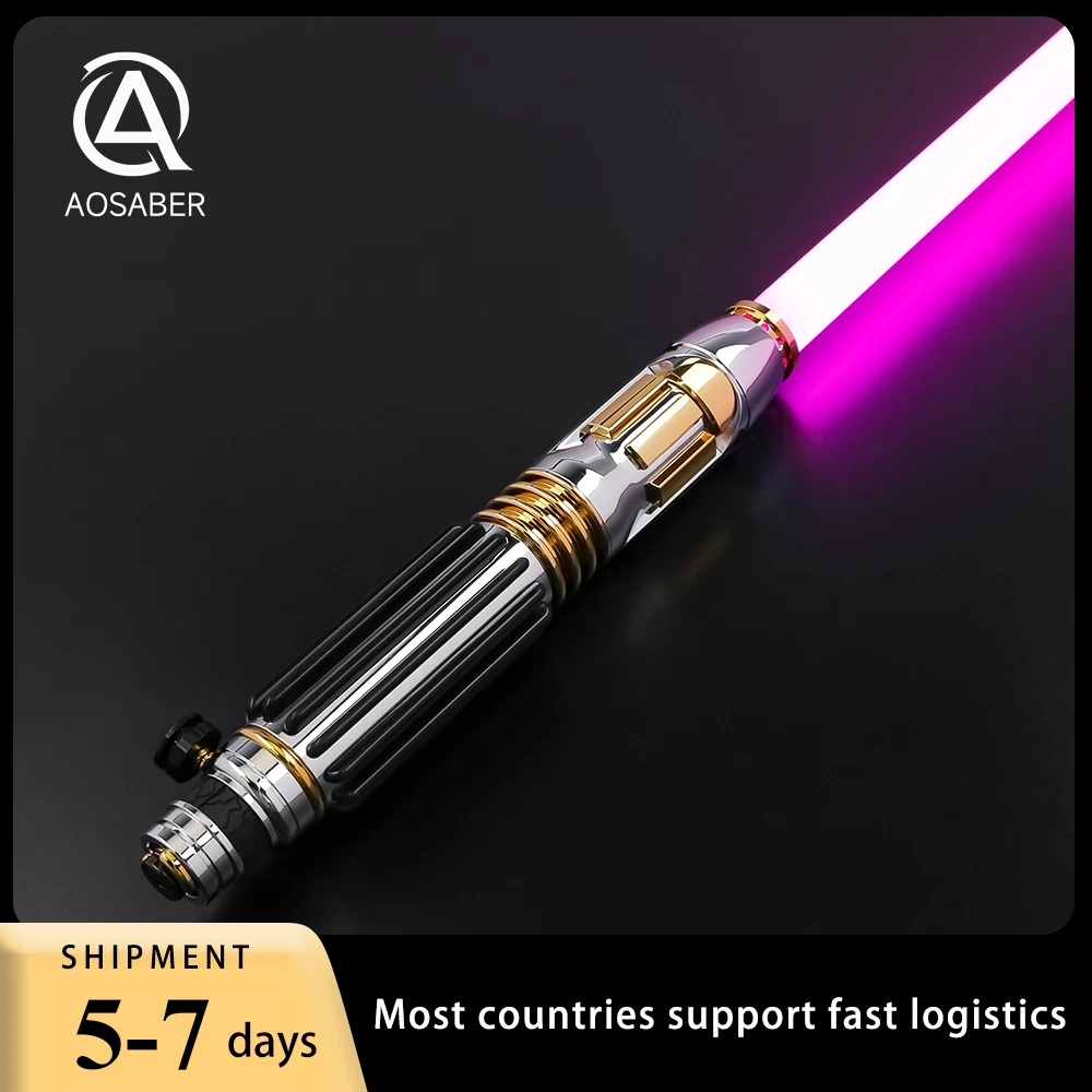 

Mace Windu Lightsaber Heavy Dueling Metal Hilt Laser Sword Effect Color Changing FX Light Saber Cosplay Toys