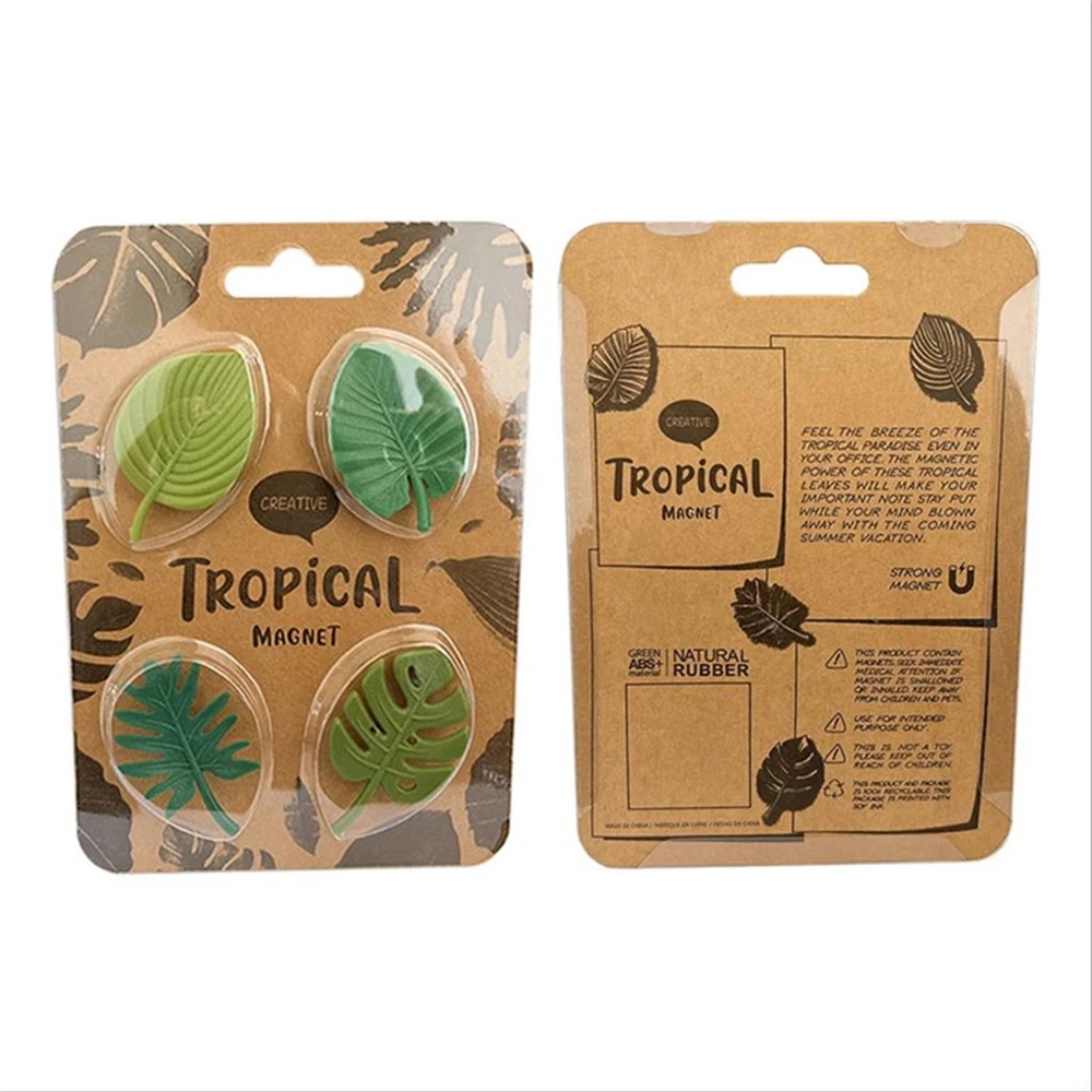 Simulation Of Leaf Decorations 3d Modeling Paste Firmly Clip-on Packaging Abs Material Home Decorations Magnetic Magnet Durable