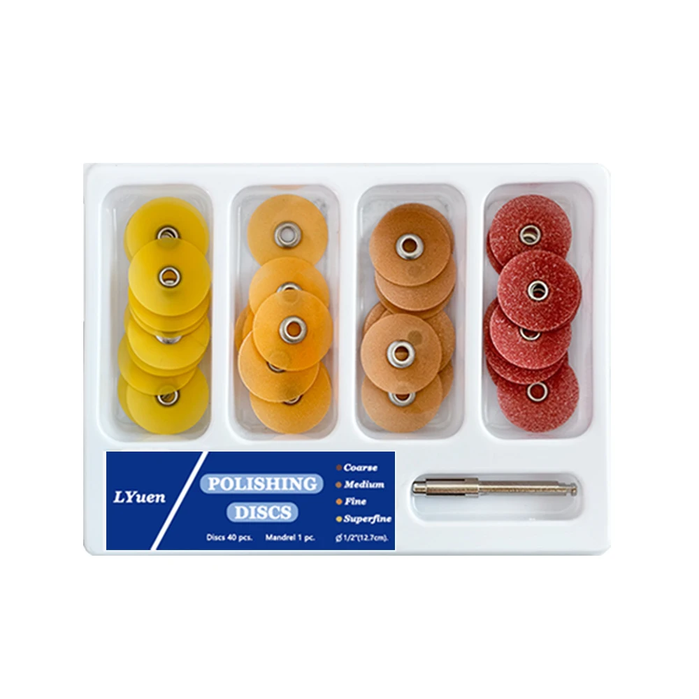 40 Teile/schachtel Dental Endbearbeitung und Polieren Scheiben Verbundwerkstoffe Keramik und Glas Ionom Restaurationen Autoklavierbar Dental Material