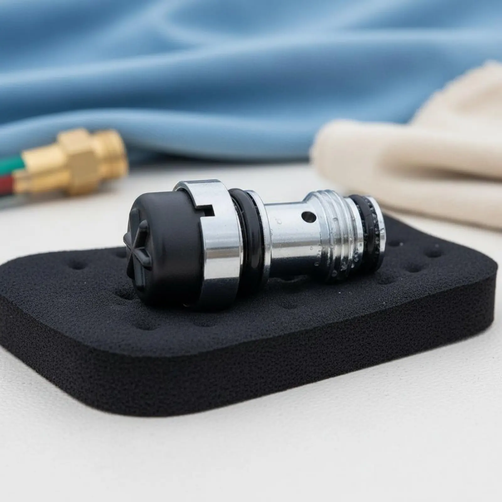 

K-Flow Control Inflator Insert Long-Lasting Brass Construction BCD Inflator Flow Control Replacement Nickel-Plated Plated Easy