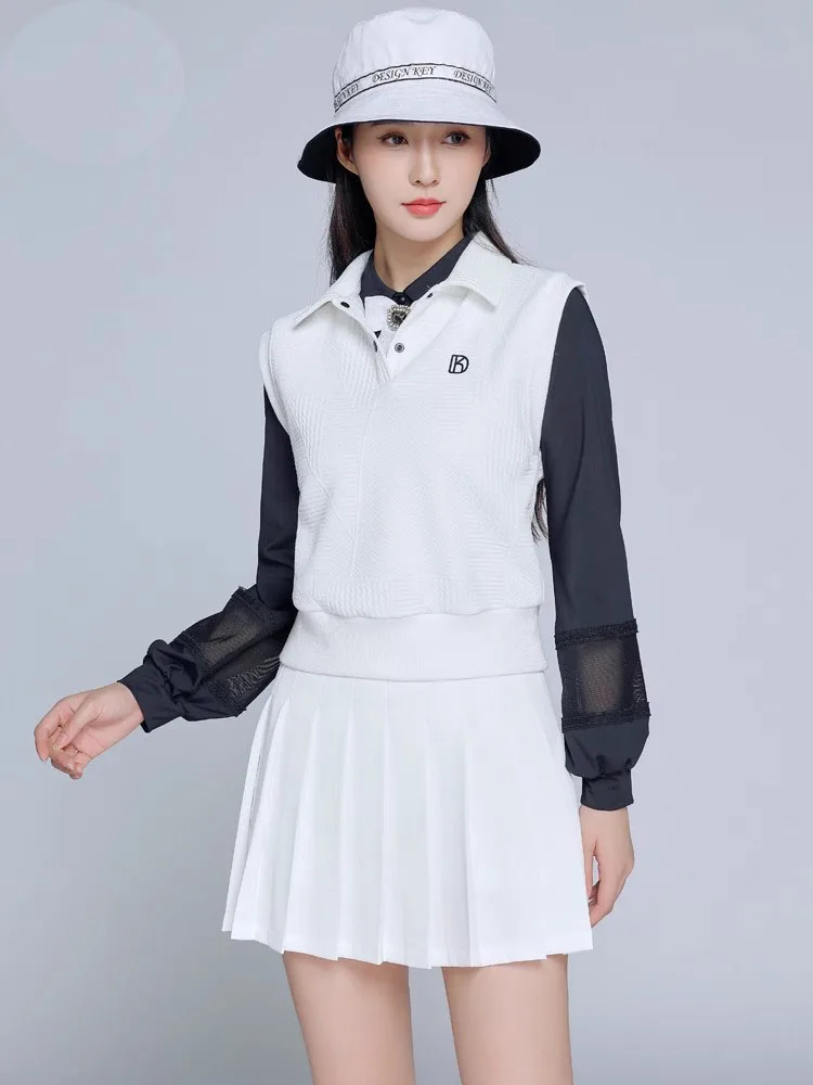 Golf Women's Long-sleeved Shirt autumn winter Golf Sports Short Skirts Tennis Skirts golf vest ladies golf clothing golf jacket