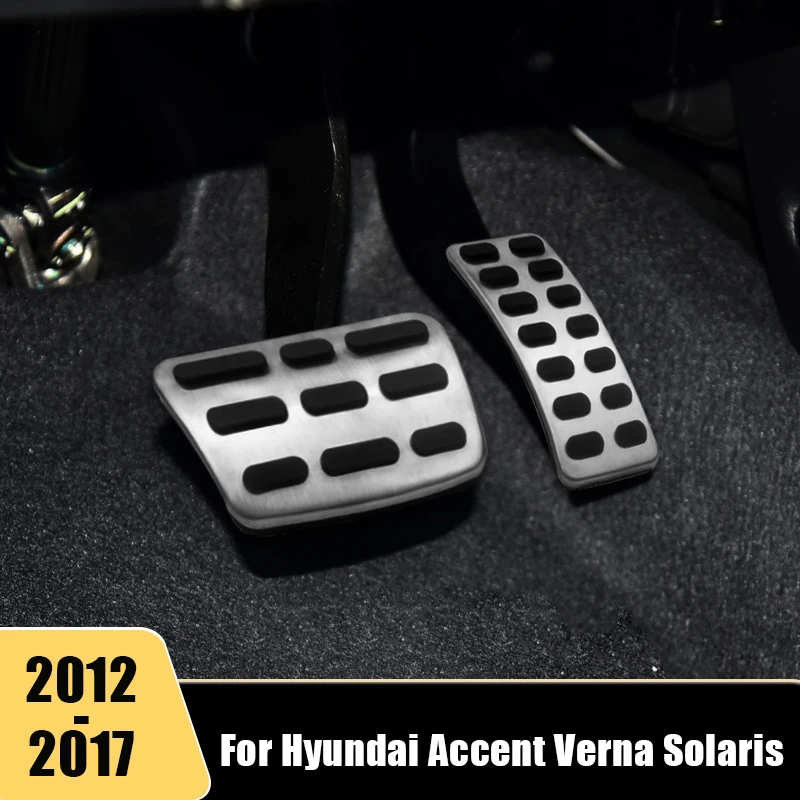 

For Hyundai Accent Verna Solaris ix20 i20 Matrix Ix25 2012 2013 2014 2015 2016 2017 Car Foot Fuel Brake Pedal Cover Accessories