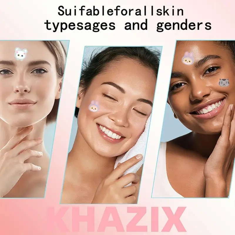 600 Pcs Acne Patches Cat Shaped Acne Treatment Sticker Colorful Acne Cover Removal Pimple Patch Anti-Acne Hydrocolloid Sticker view 5