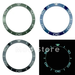 38mm BGW9 Super Lume Green Ceramic Bezel Insert Watch Ring Replacement for SKX007 SEA Master Style Watches Green Blue Black