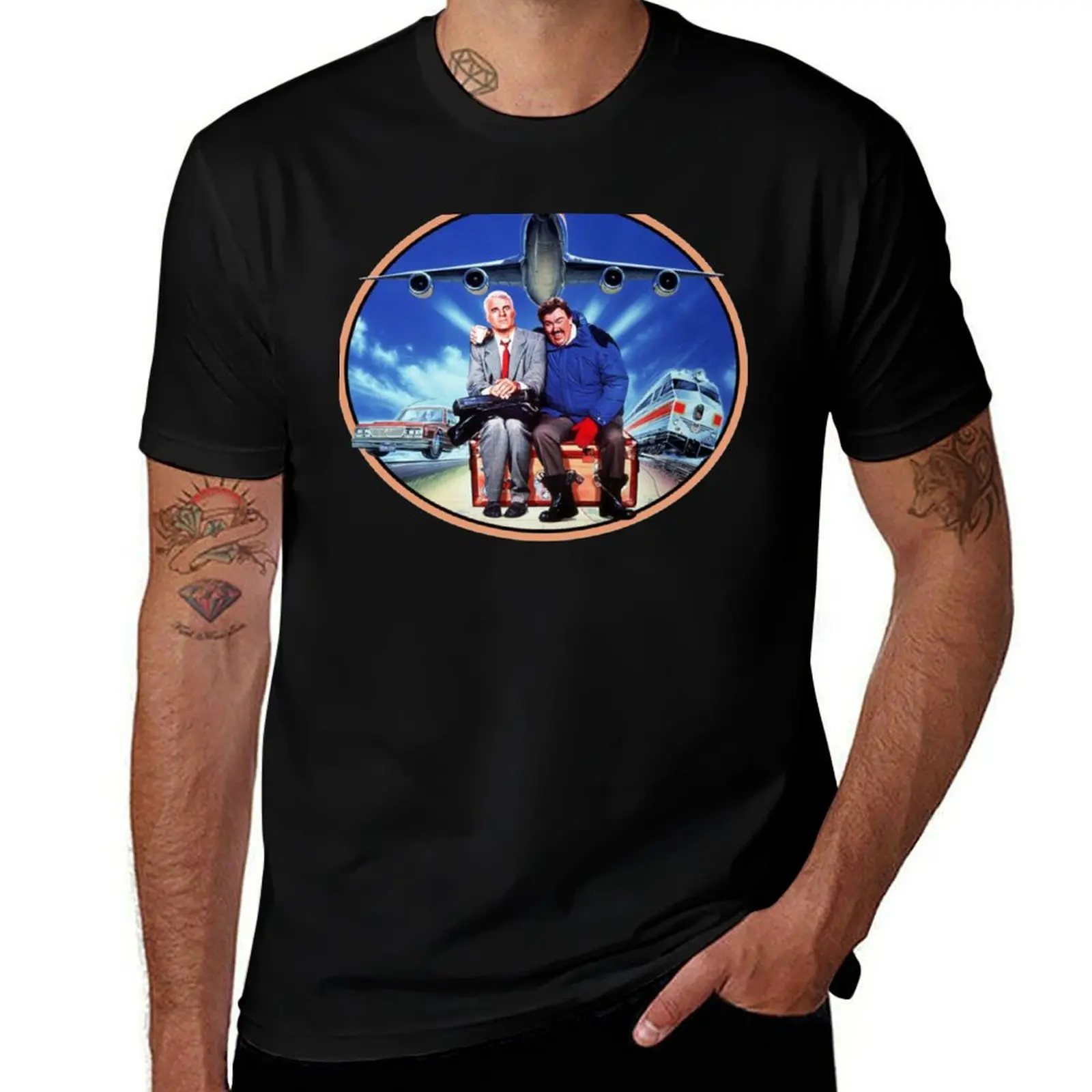 

Planes Trains And Automobiles T-Shirt Work Short Sleeve Cotton Top