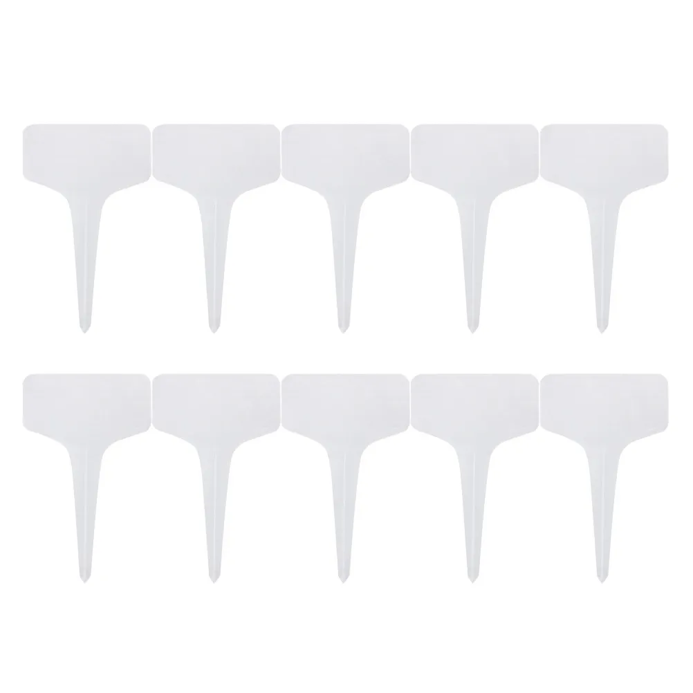 200Pcs T-Type Plastic Garden Labels Waterproof Lightweight Plant Markers for Succulents Bonsai Mini Greenhouse Flower Market
