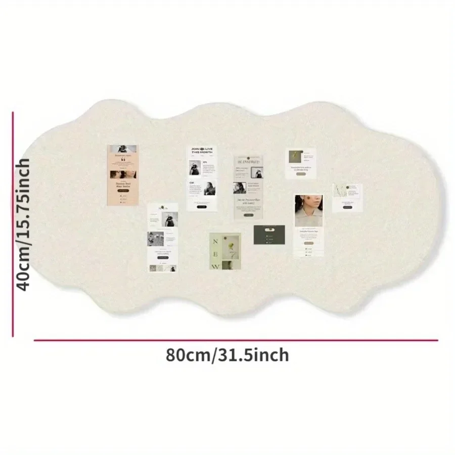 Cloud Photo Felt Message Board Wall Stickers Thickened Mssage Board Photo Culture Wall DIY Foldable Home Art Wall Decor