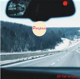 طائرة ثنائية الأبعاد، زخارف زجاجية لطيفة - 8 × 8 سم (8 سم مستديرة) عناصر تذكارية لعيد الميلاد وعيد الحب وعيد الشكر، يمكن تعليقه #4