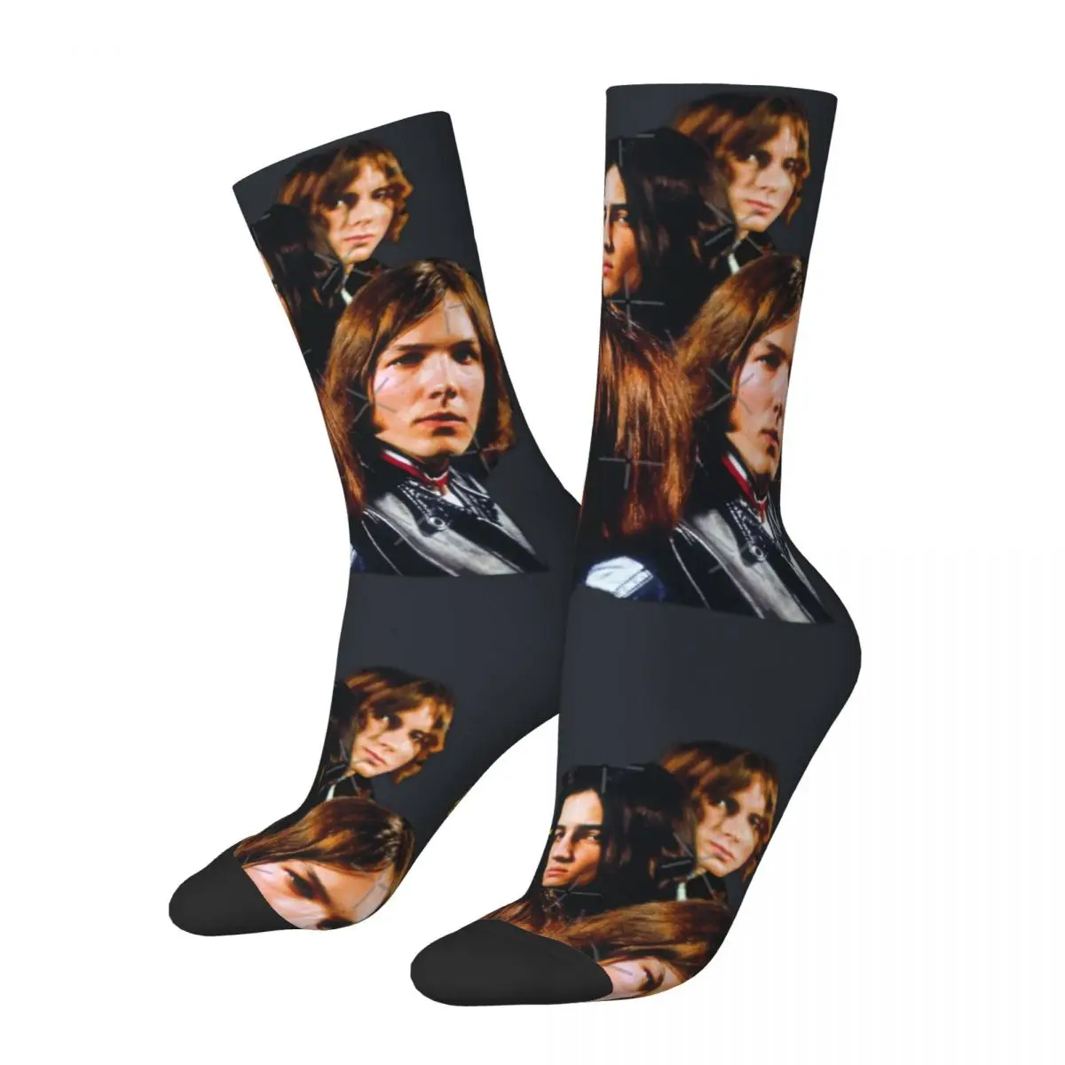 Funny Legends Of Rock 101 Premium Men's Socks Retro Harajuku The Stooges Novelty Casual Crew Sock official-website tops fugees