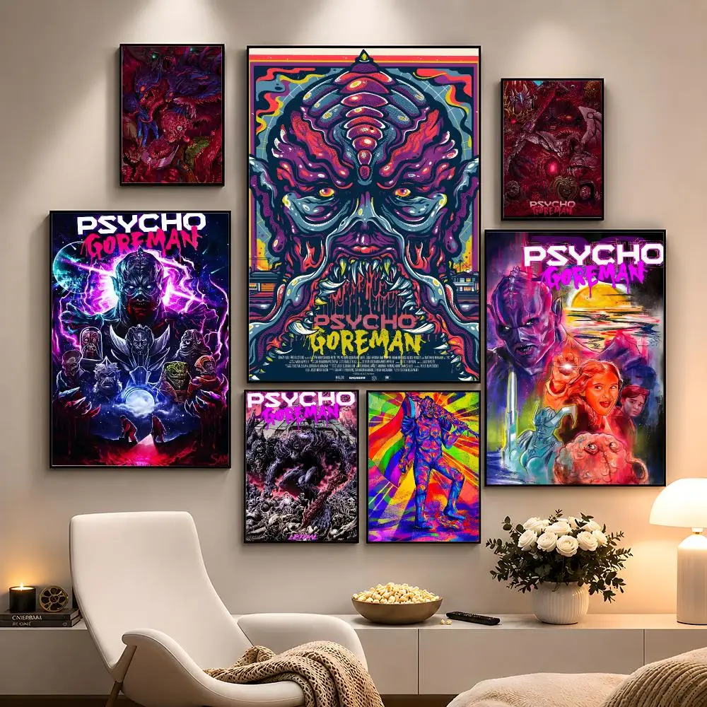 Movie Psycho Goreman Mimi Alien Overlord Poster Peel And Stick Wall Art PP Waterproof HD Bedroom Living Room Home Decor Gift
