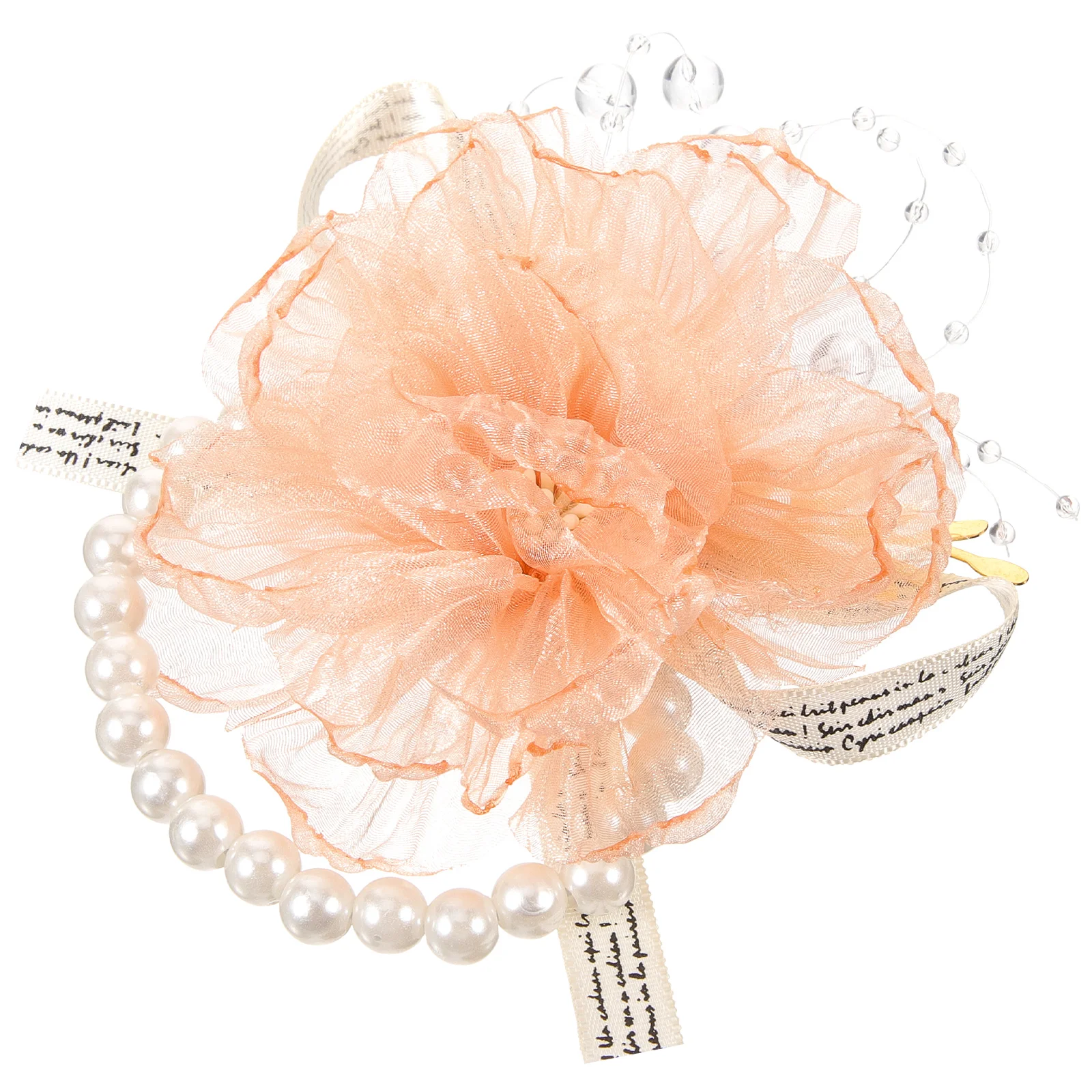 

Bridesmaid Wrist Flower Corsage Bracelets Prom Decor Wedding Fabric Floral Suitable Country Bohemian French Style