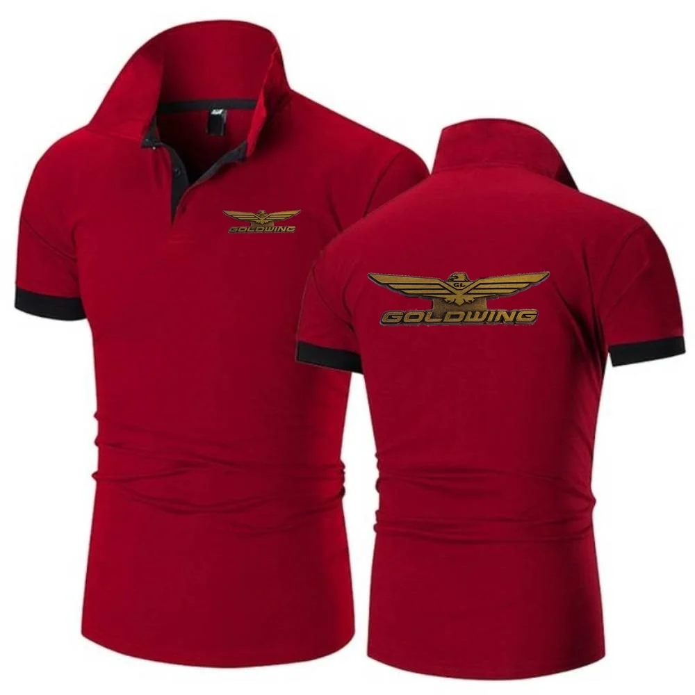 Polo Goldwing GL1800 giappone moto risvolto magliette manica corta Polo sport Fitness uomo maglia traspirante top in cotone Tee