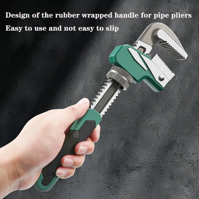 Imagem -03 - Alicate de Tubos para Instalação de Encanamento Chave Ajustável Chave tipo f Abertura Ampla Universal Kay Ratchet 10 in