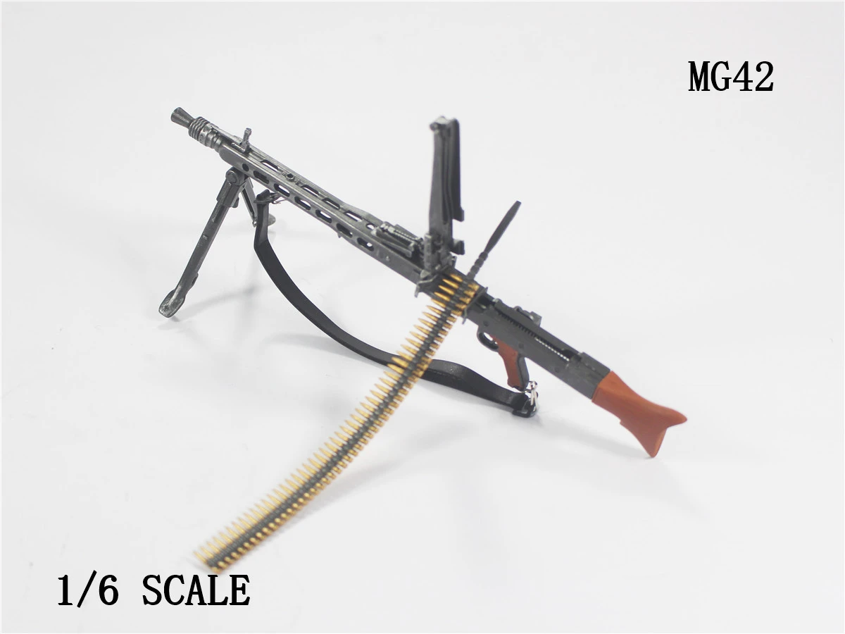 ZYTOYS 1/6 Scale MG42 Mauser Germany Machine Plastic WWII Army Weapon Soldier Military Toys Fit 12