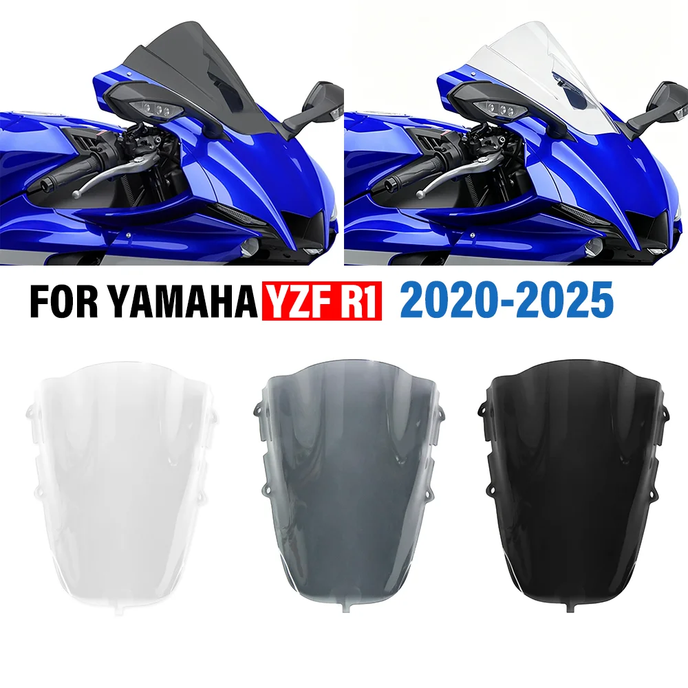 Motorrad-Windschutzscheibe für Yamaha YZF-R1 2020 2021 2022 2023 2024 2025 – Racing-Windschild Windabweiser Schutzblech