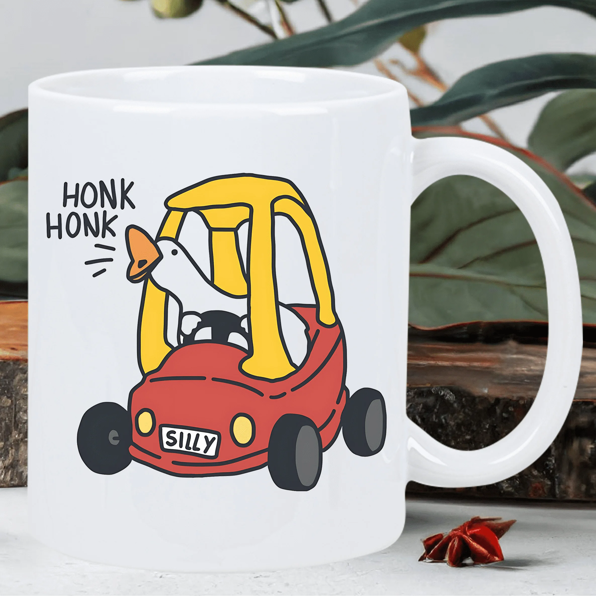 

Honk Honk Silly Goose Mug - Funny Coffee Mug for Gifts, Home Decor, Car Lovers, Unique Collectors & Animal Humor Fans