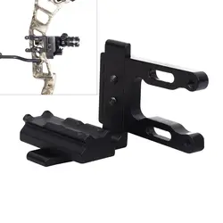 Archery Compound Bow and Recurve Bow Laser Sight Mount Flashlight Bracket Adapter for Hunting Shooting Bow and Arrow Accessory