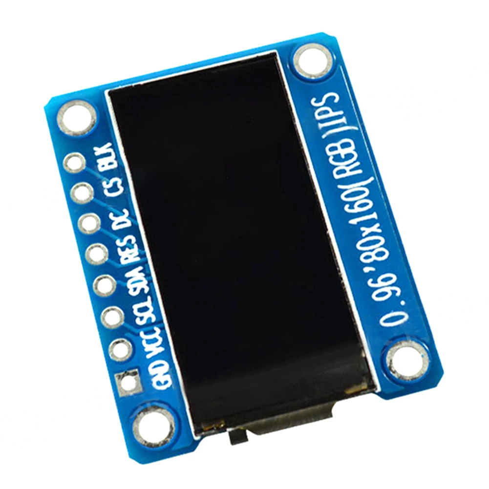 ST7735 0 96 Polegada IPS TFT LCD Módulo de exibição de 80 x 160 pixels com interface de comunicação para desenvolvimento eletrônico