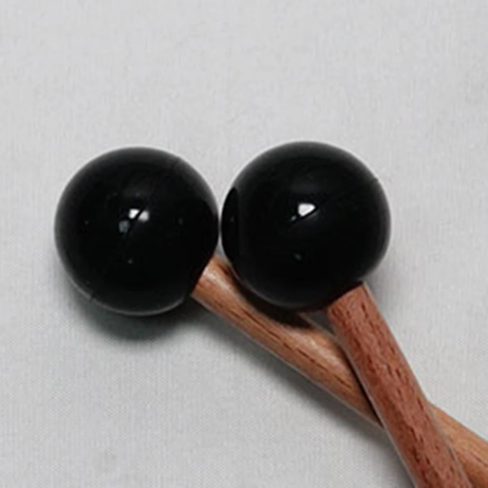 Baquetas de madera de 21 cm para tambor de lengüetas, carillón, xilófono, marimba, instrumentos de percusión y mazos de percusión