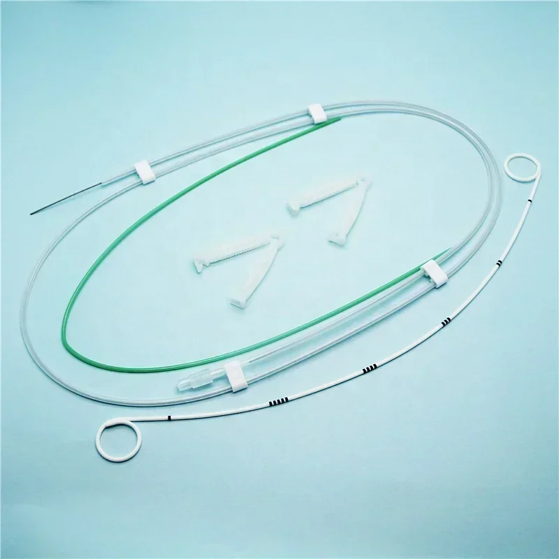 Medical Ureteral Blockage Double J Single J Set Pig Tail Ureteral Stent