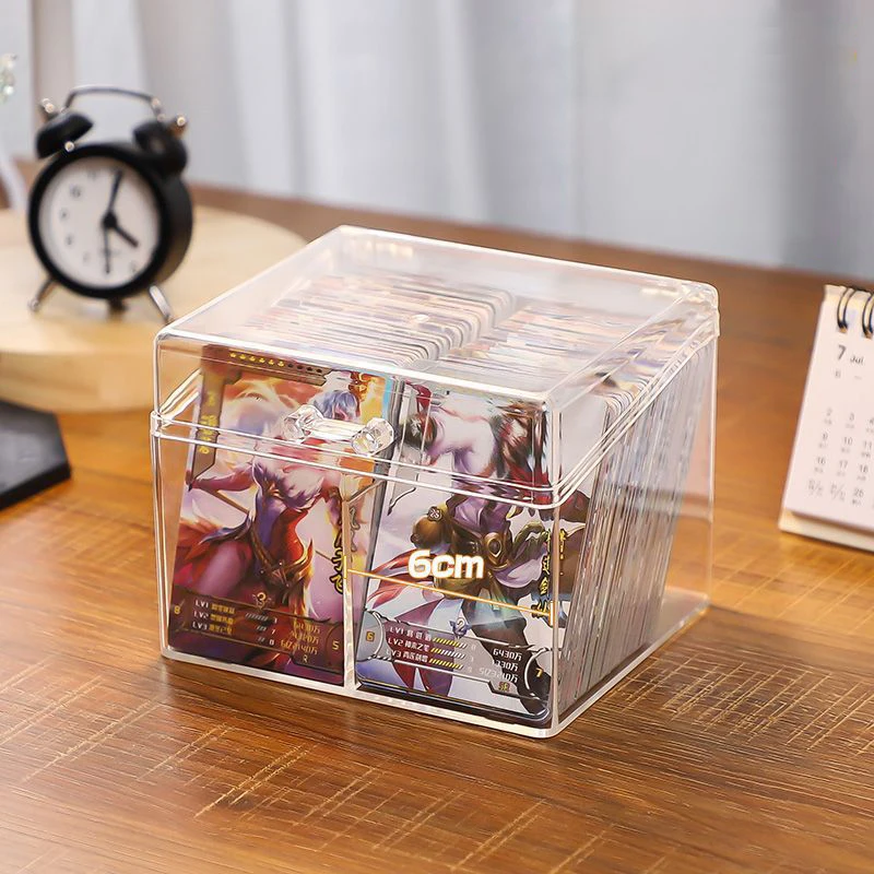 Acrylic Postcards Stickers Storage Box Rectangular Box Translucent Box Packing Box Dustproof Durable Strong Jewelry Storage Case