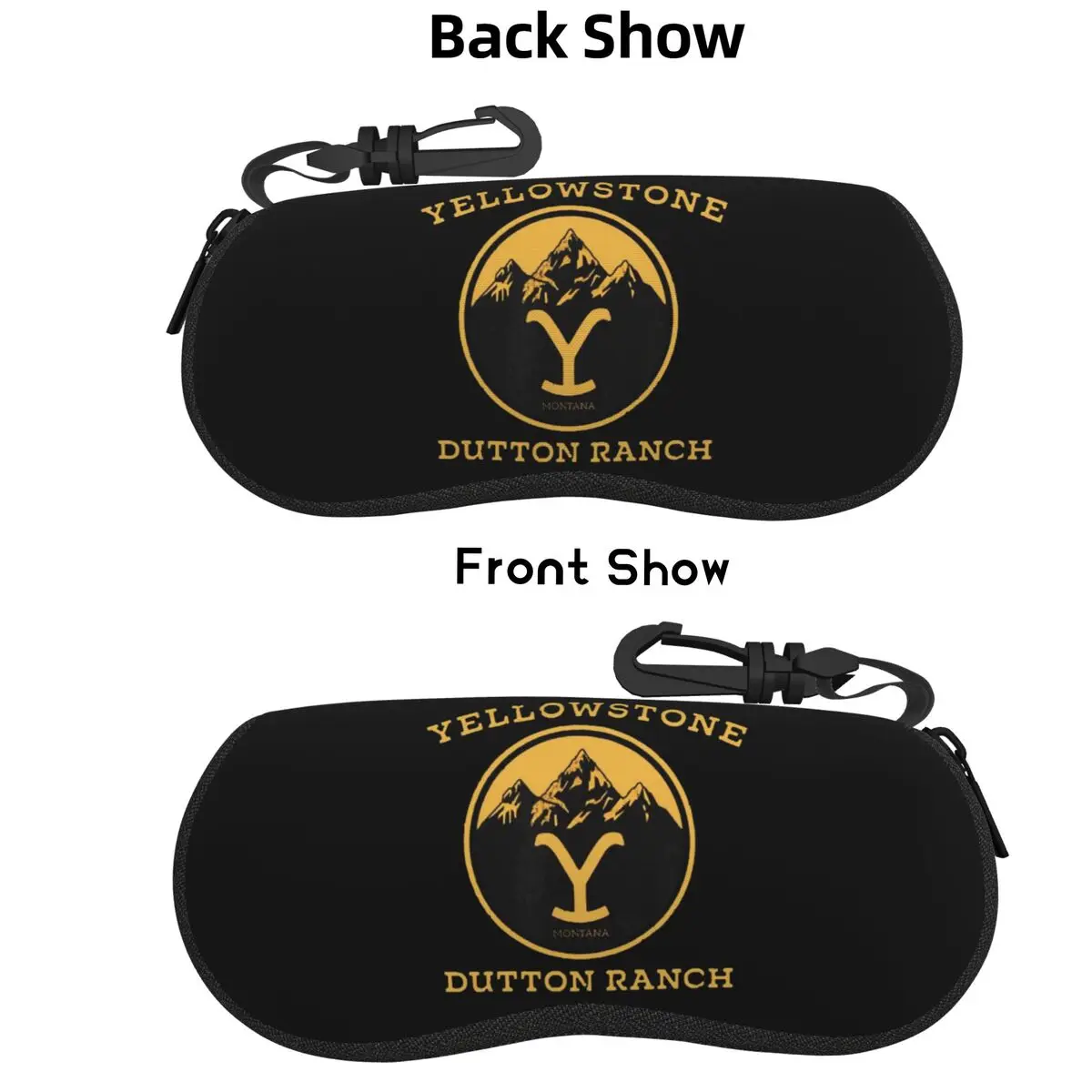 

Yellowstone Dutton Ranch Shell Glasses Case Portable Sunglasses Box Women Men Soft Eyeglass Bag Pouch