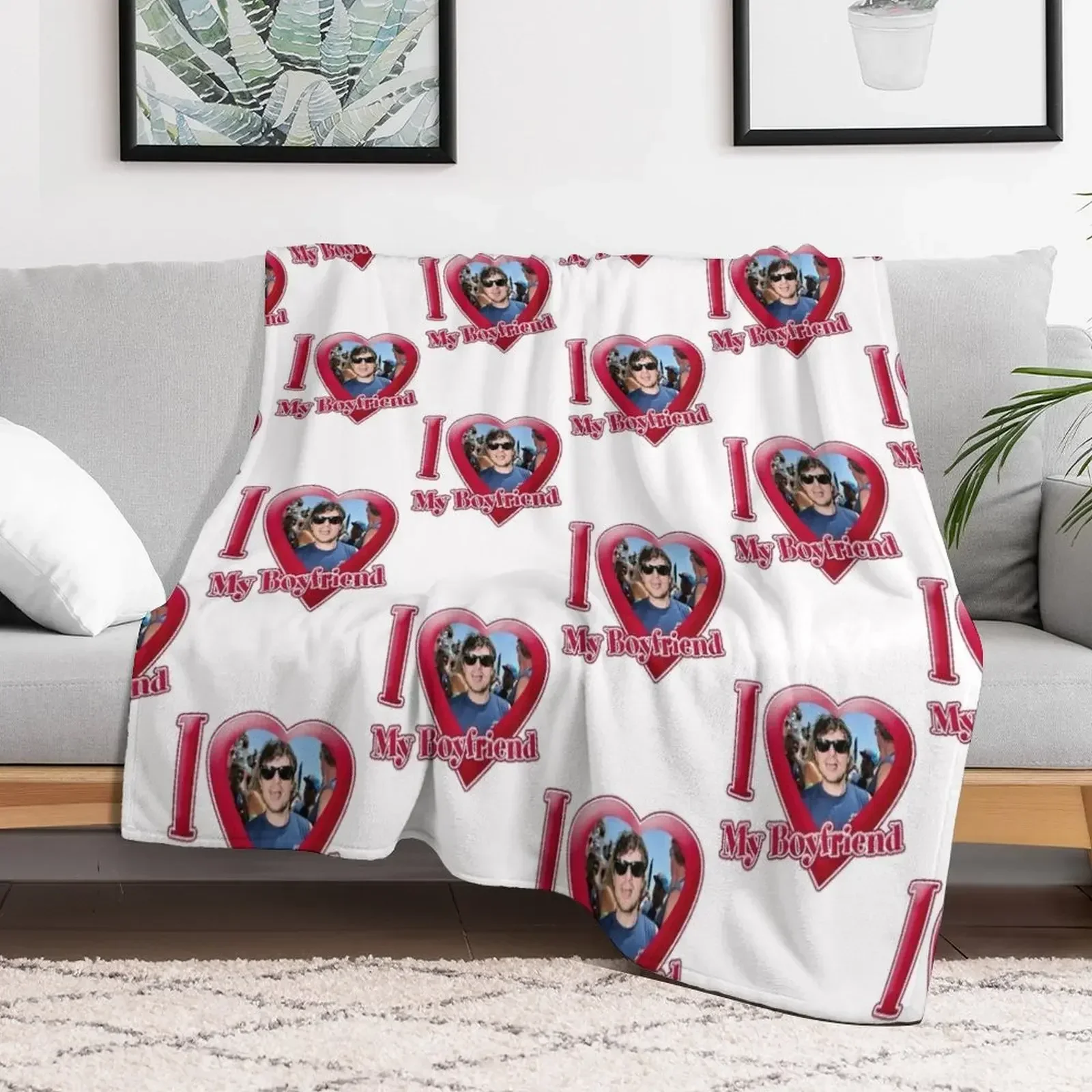 

I Love My Boyfriend Josh Hutcherson Throw Blanket Fashion Sofas Soft Plush Plaid Multi-Purpose Blankets