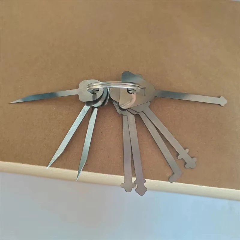 Kunci Utama Kait Kunci Kerangka Warded Pick Pintu Terbuka Set Kunci Alat untuk Kunci Pintu Membuka Gantungan Kunci Kunci Utama untuk Membuka Semua Pintu