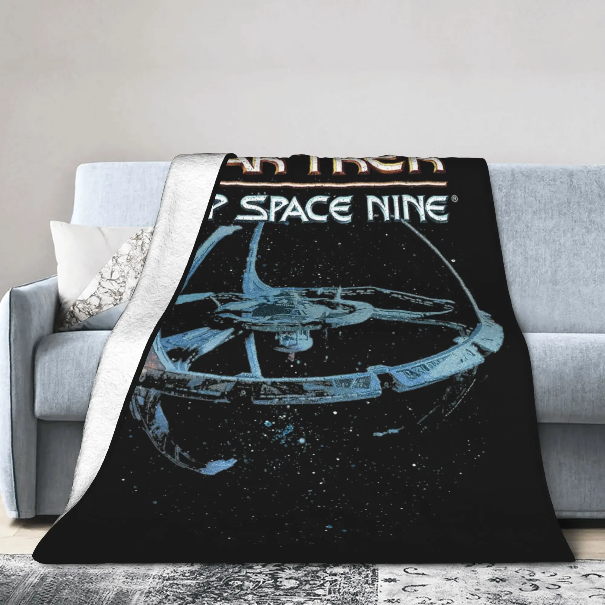 Stars Treks Deep Space Nine Space Blanket Fleece  Multi-function Lightweight Thin Throw Blanket for Bed Couch Bedspread