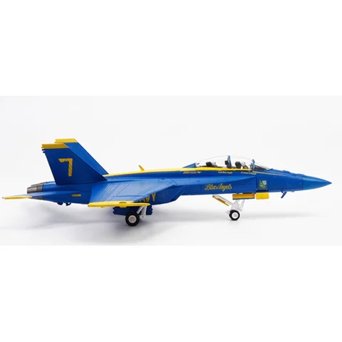 1/72 Scale U.S. Navy F-18 F18 Blue Angel Carrier-based Aircraft Die-cast Alloy Aircraft Model Collectible Decorative Item