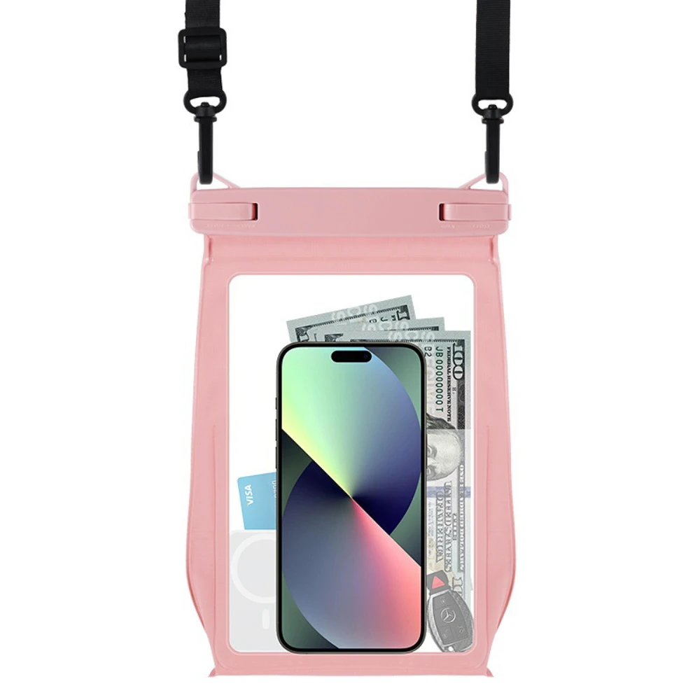 Large Floating Waterproof Phone Pouch with Sealing Strip, Cell Phone Dry Bag for All Phones, Water Proof Bag for Beach Park